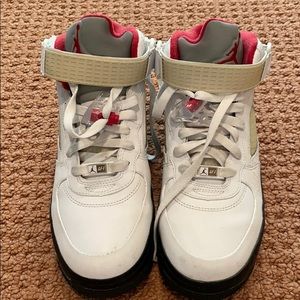 White, red, black Jordan size 6Y